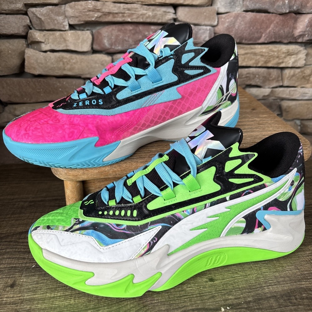 PUMA X 2K Scoot Zeros 9 Lace Up Mens Multicolor Sneakers Athletic Shoe31134901 - Picture 2 of 12